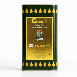 Olio extravergine d'oliva biologico da 500 ml (lattina)